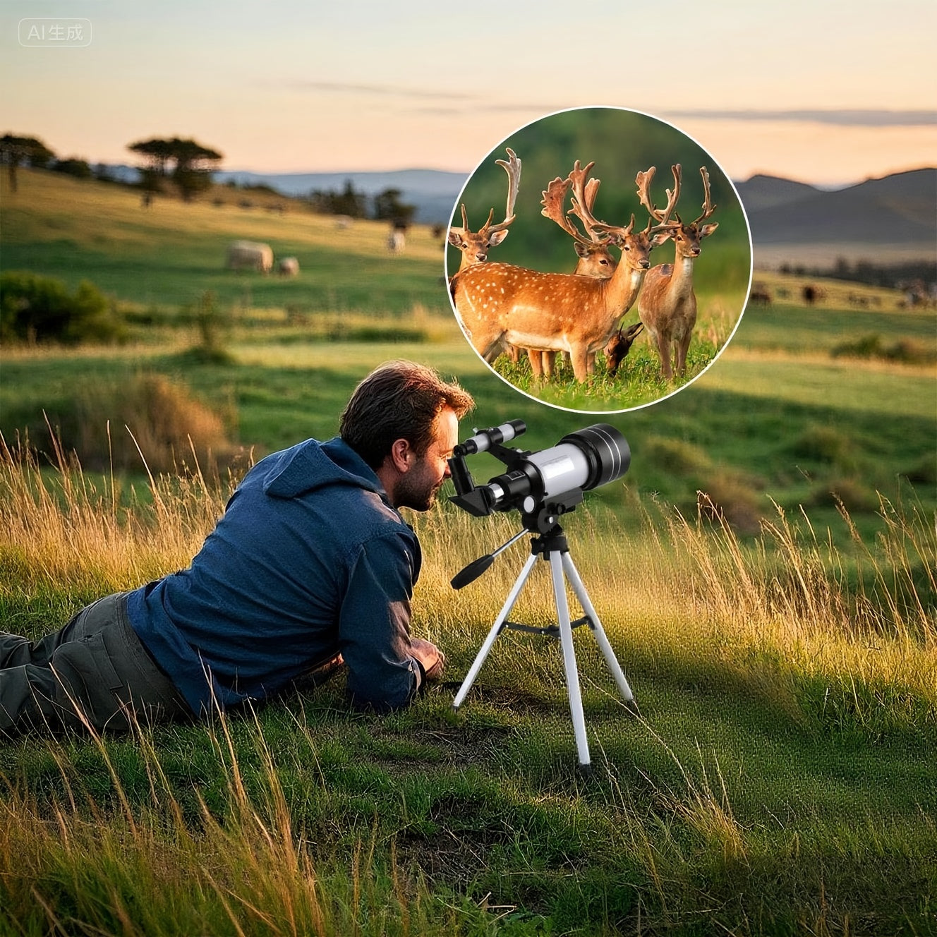 1150X Telescope for Adults, 70mm Refractor with Tripod, Phone Mount, Barlow