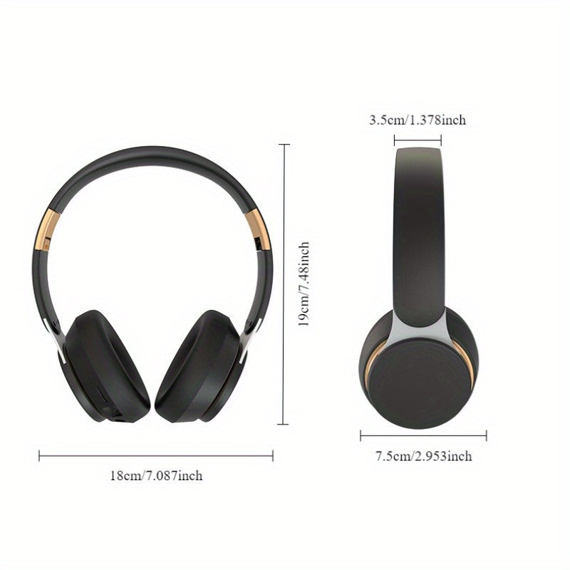 Wireless Noise Cancelling Earmuffs with Memory Foam, Bluetooth, Black, for Travel