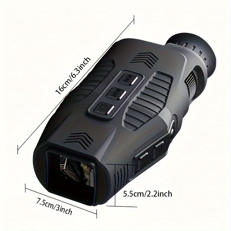1080P Night Vision Monocular with IR, Lightless HD Camera for Hunting, Video