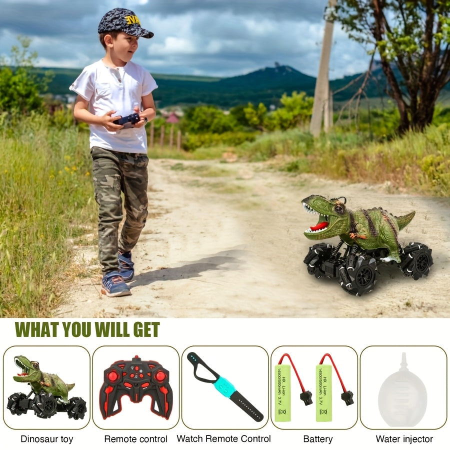 RC Monster Stunt Car Remote Control Truck with Drift, Lights, Sound & Spray for Kids