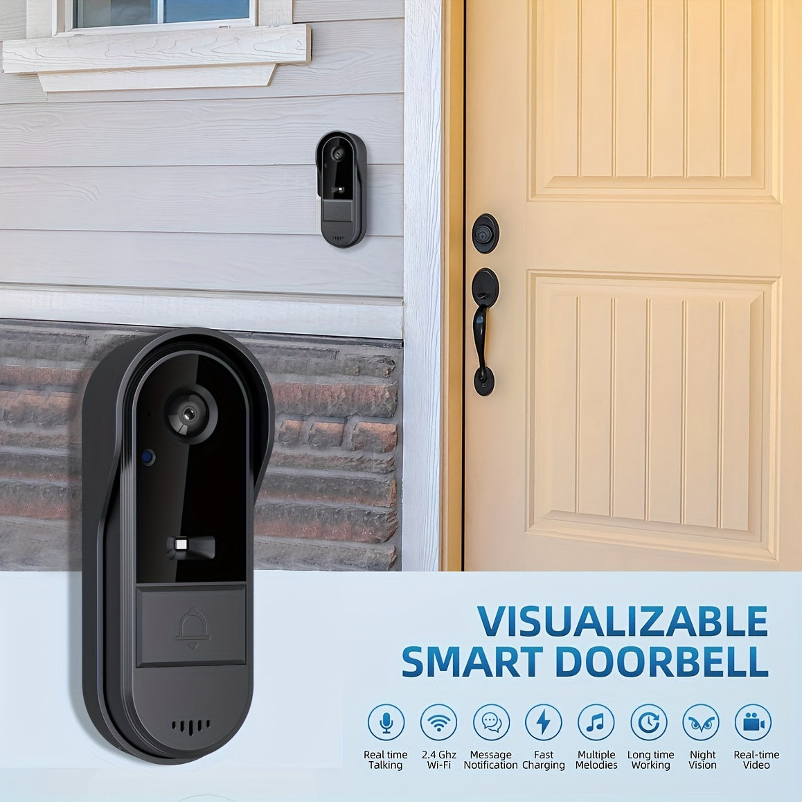 Best Doorbell Camera Smart WiFi Video 2-Way Audio with Motion Detection