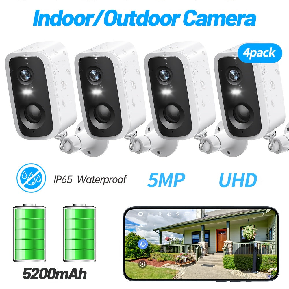 Moktan Sabai - 5MP Solar Security Camera with 360° View & AI Detection