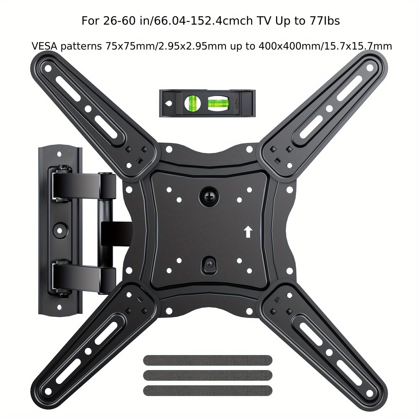 Full Motion TV Wall Mount for 37-75 Inch TVs | Articulating Arms, Swivel & Tilt