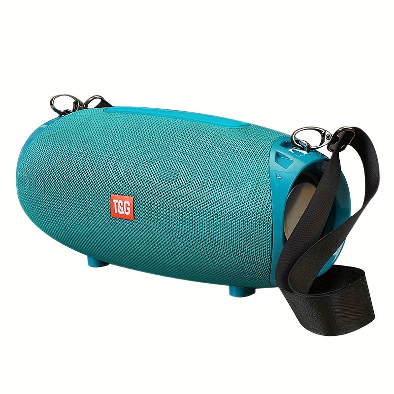 Portable Bluetooth Speaker with TWS Stereo, FM, USB/TF Card, Mic, Hi-Res Audio