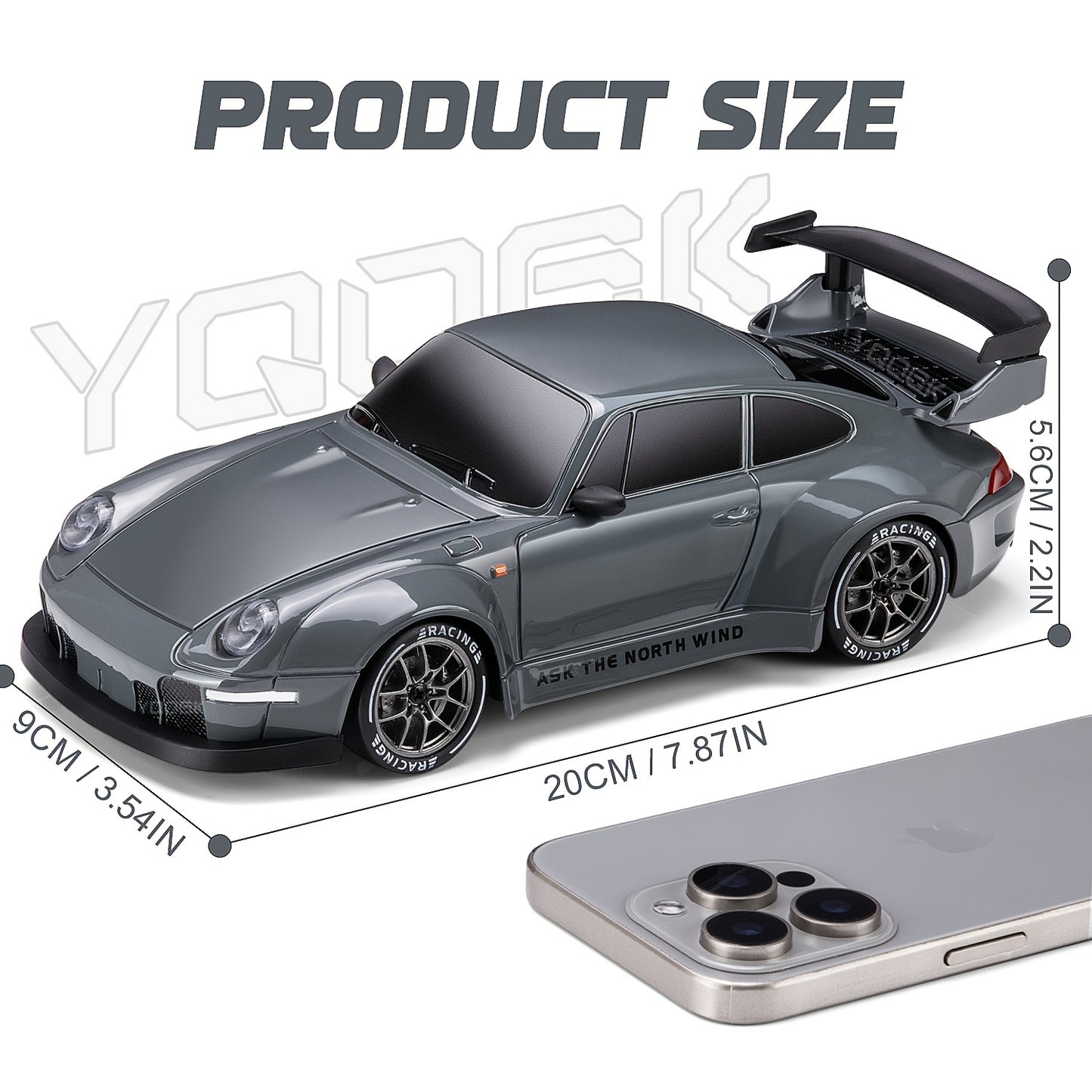 1:24 RC Drift Racing Car – 2.4GHz High-Speed Remote Car with Lights & Tires Moktan Sabai