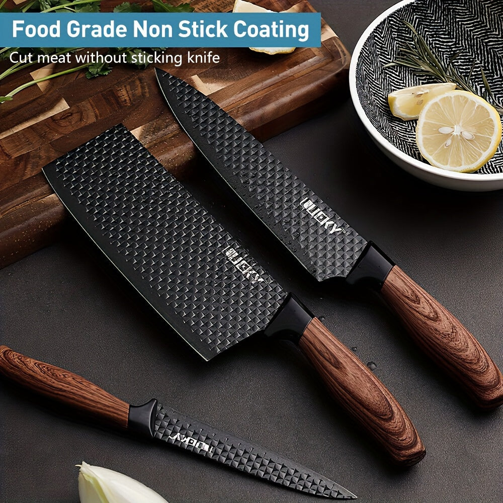 6-Piece Professional Kitchen Knife Set – Chef’s Knives with Wooden Handles & Gift Box