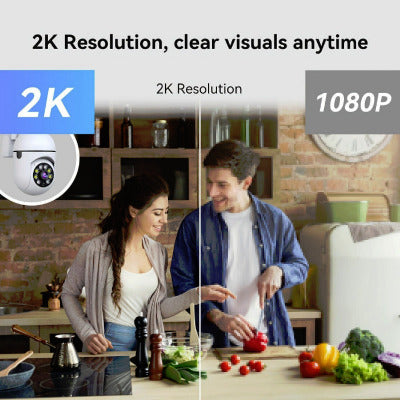 Wifi Security Cameras 4PCS 2K HD, Dual-Band, Night Vision, 2-Way Audio