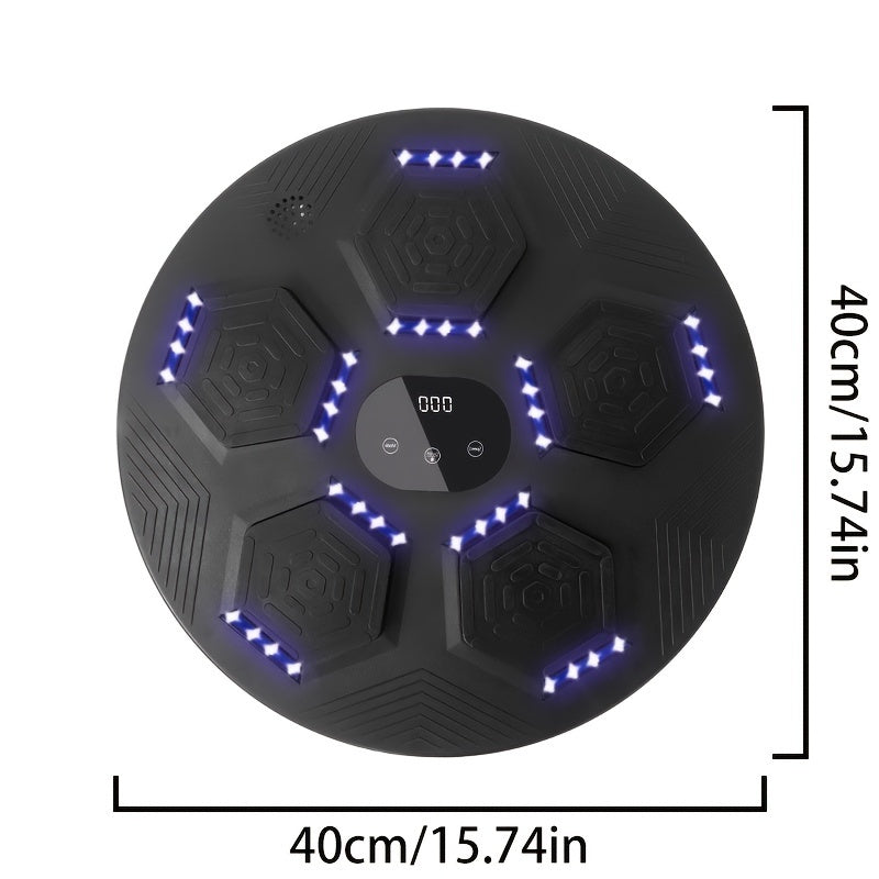 Wall-Mounted Musical Boxing Machine – Smart Target Trainer with Music & LED Display Moktan Sabai