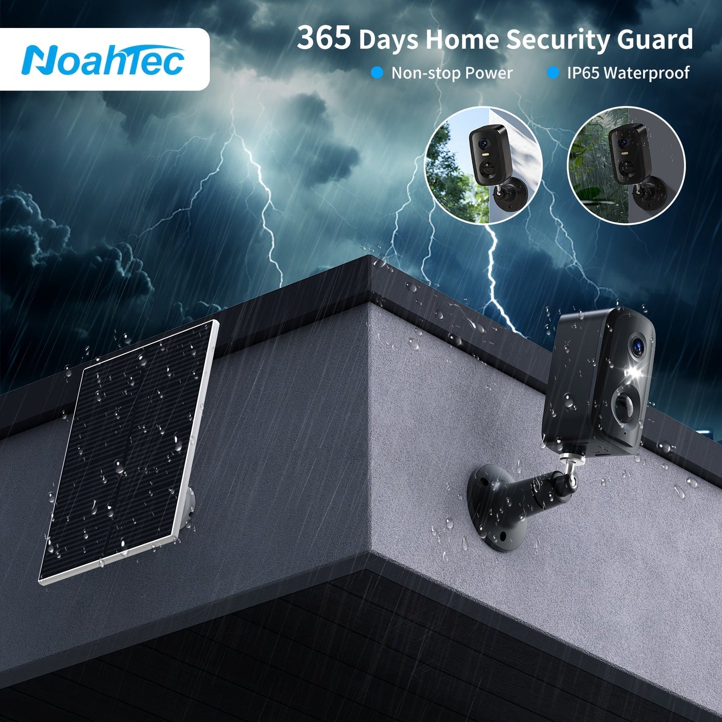 Moktan Sabai - 5MP Solar Security Camera with 360° View & AI Detection