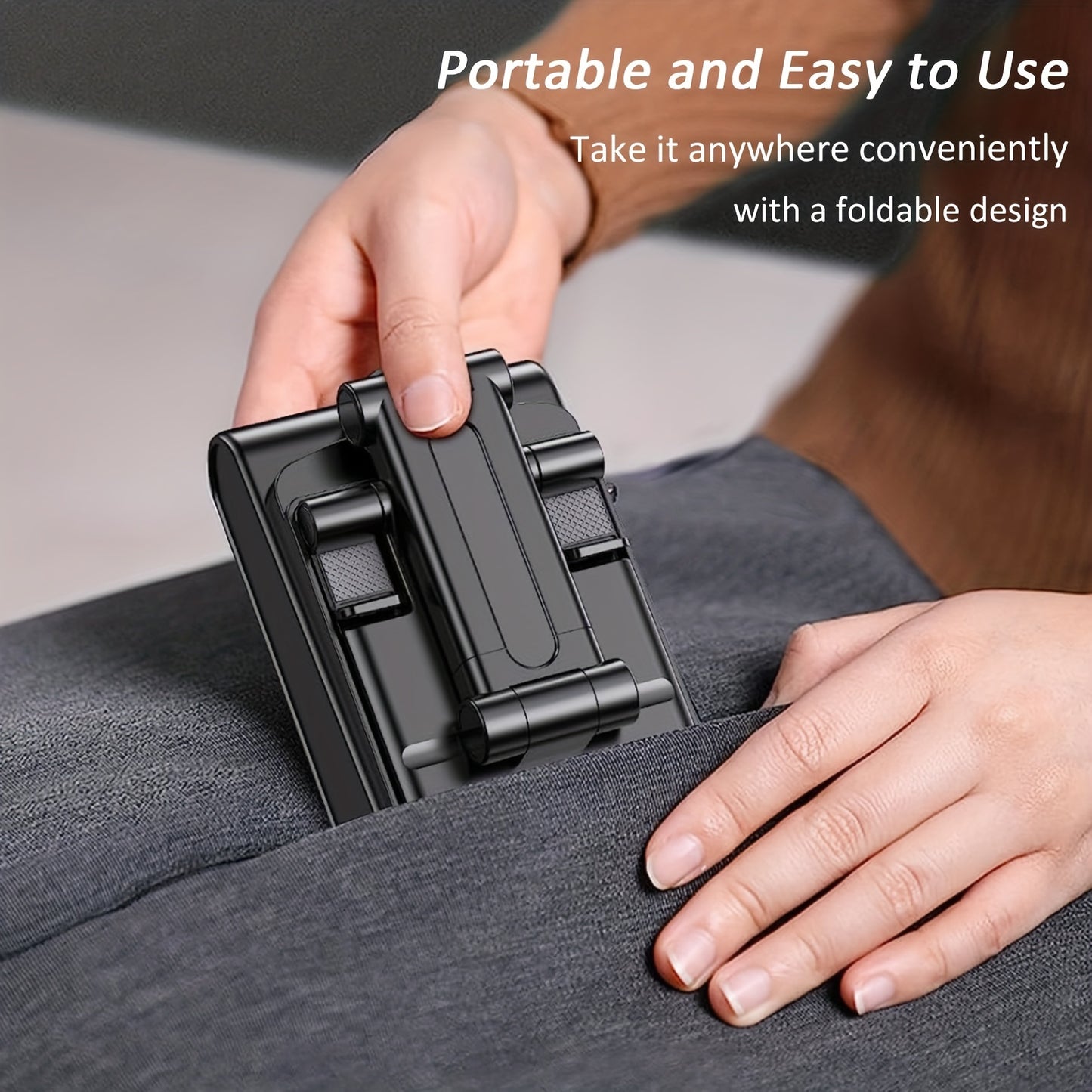 Cell Phone Stand with Wireless Bluetooth Speaker, Non-Slip Base, Portable Use