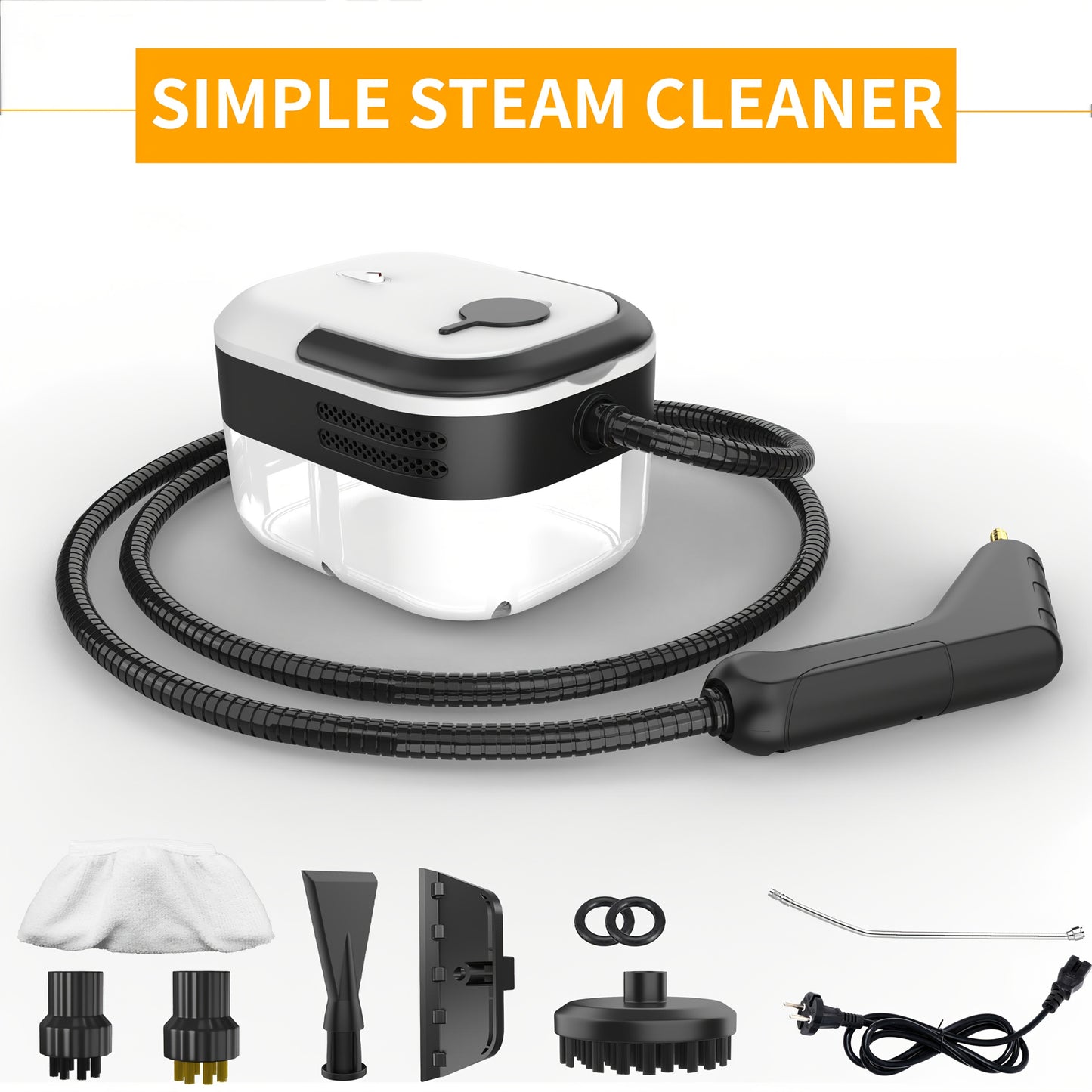 High-Pressure Handheld Steam Cleaner for Home, Kitchen, Carpet & Car Cleaning