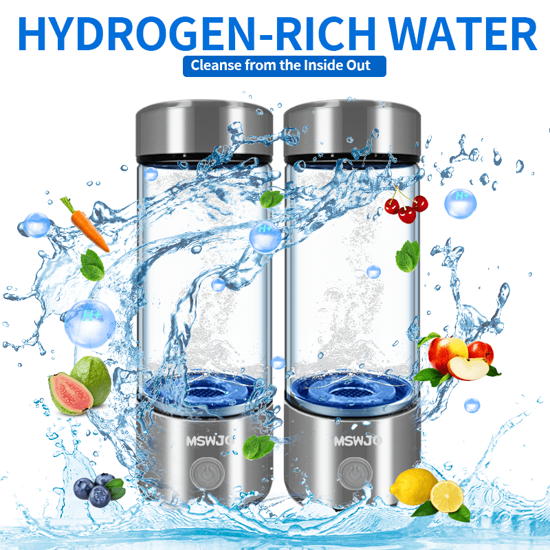 Hydrogen Water Bottle – 420ml Portable Ionizer for Office, Travel & Hydration Moktan Sabai