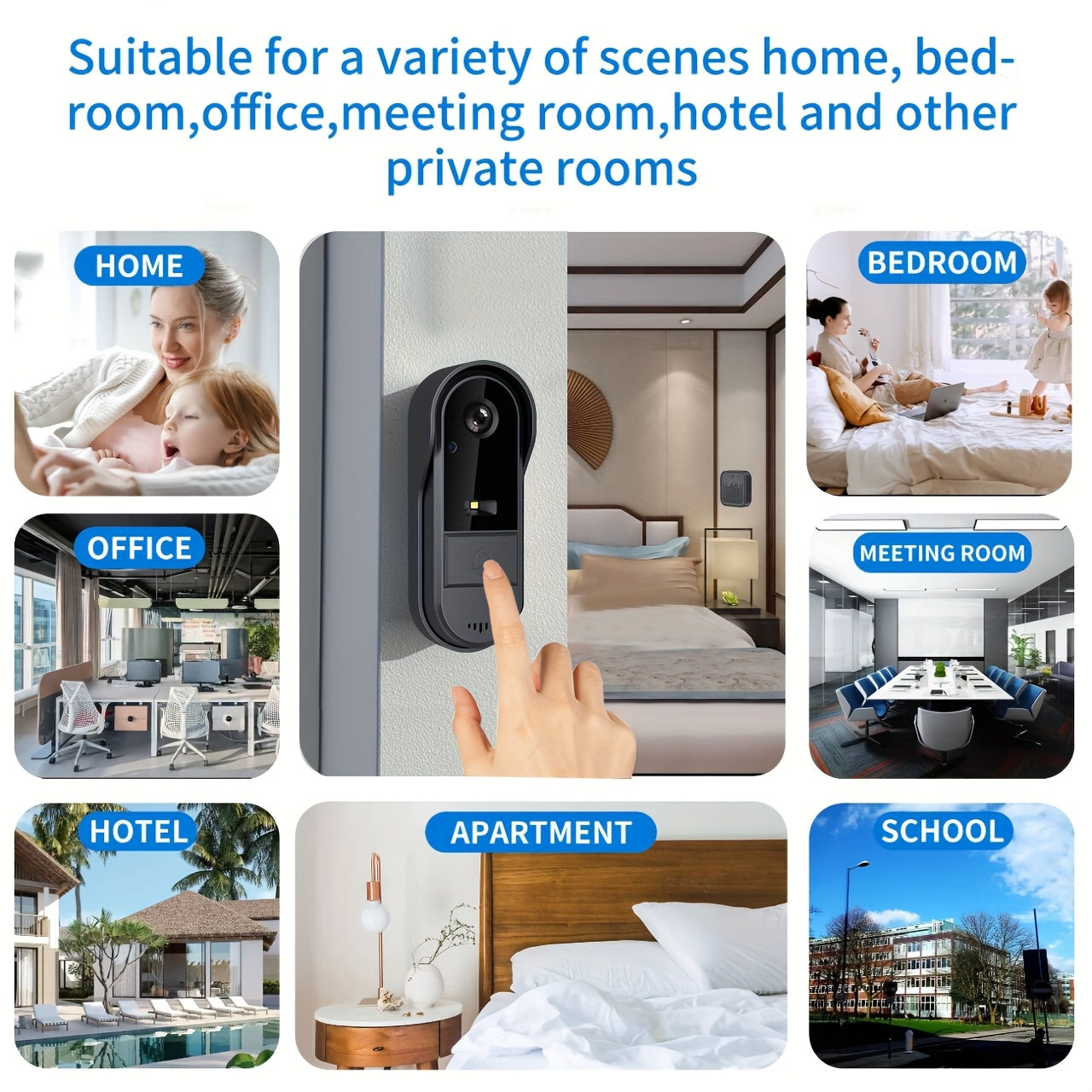 Best Doorbell Camera Smart WiFi Video 2-Way Audio with Motion Detection