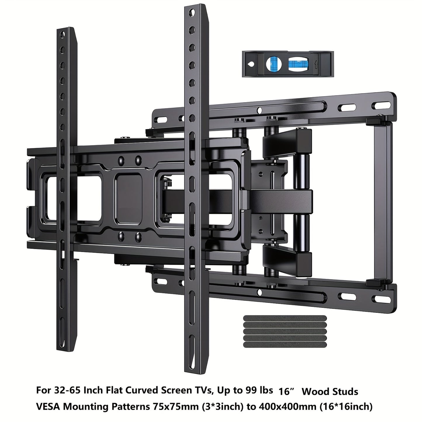 Full Motion TV Wall Mount for 37-75 Inch TVs | Articulating Arms, Swivel & Tilt