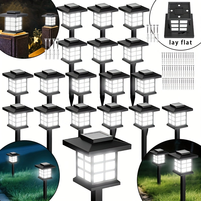 Outdoor Solar Path Lights – 600mA Waterproof LED Landscape Lights (different Sizes Available)
