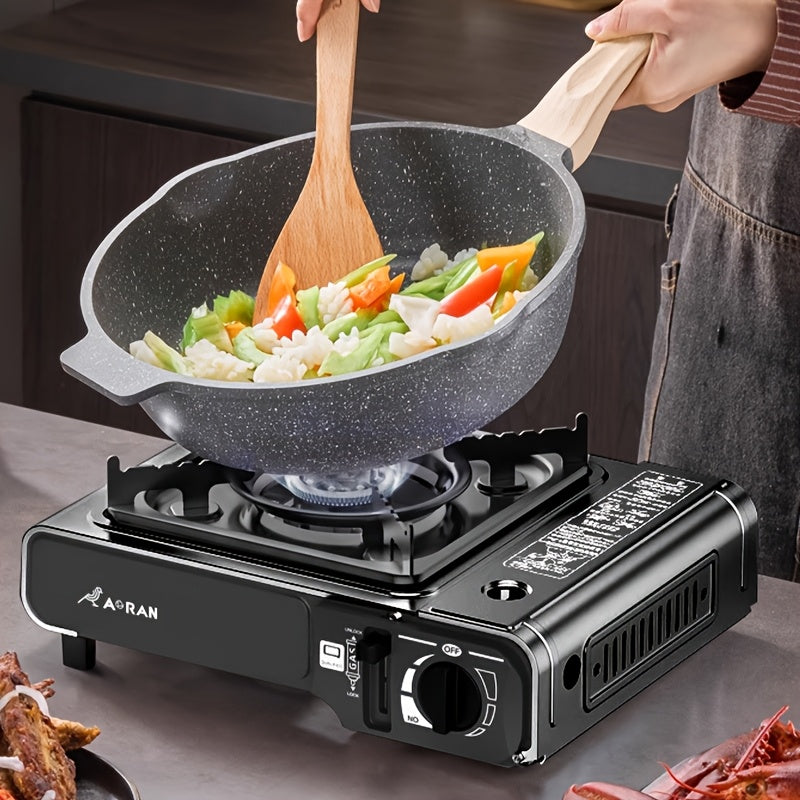 Portable Butane Gas Stove 3500W with Piezo Ignition & Safety Lock for Camping & BBQ