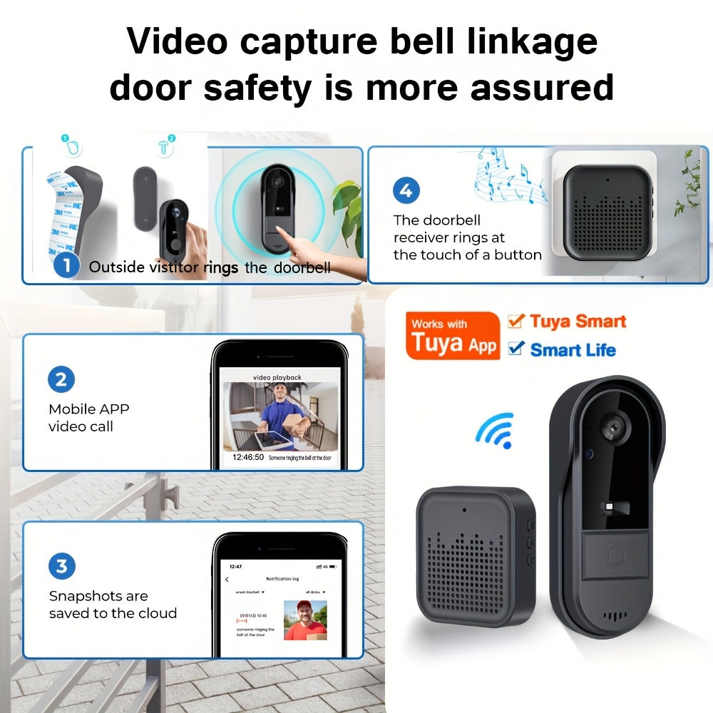 Best Doorbell Camera Smart WiFi Video 2-Way Audio with Motion Detection