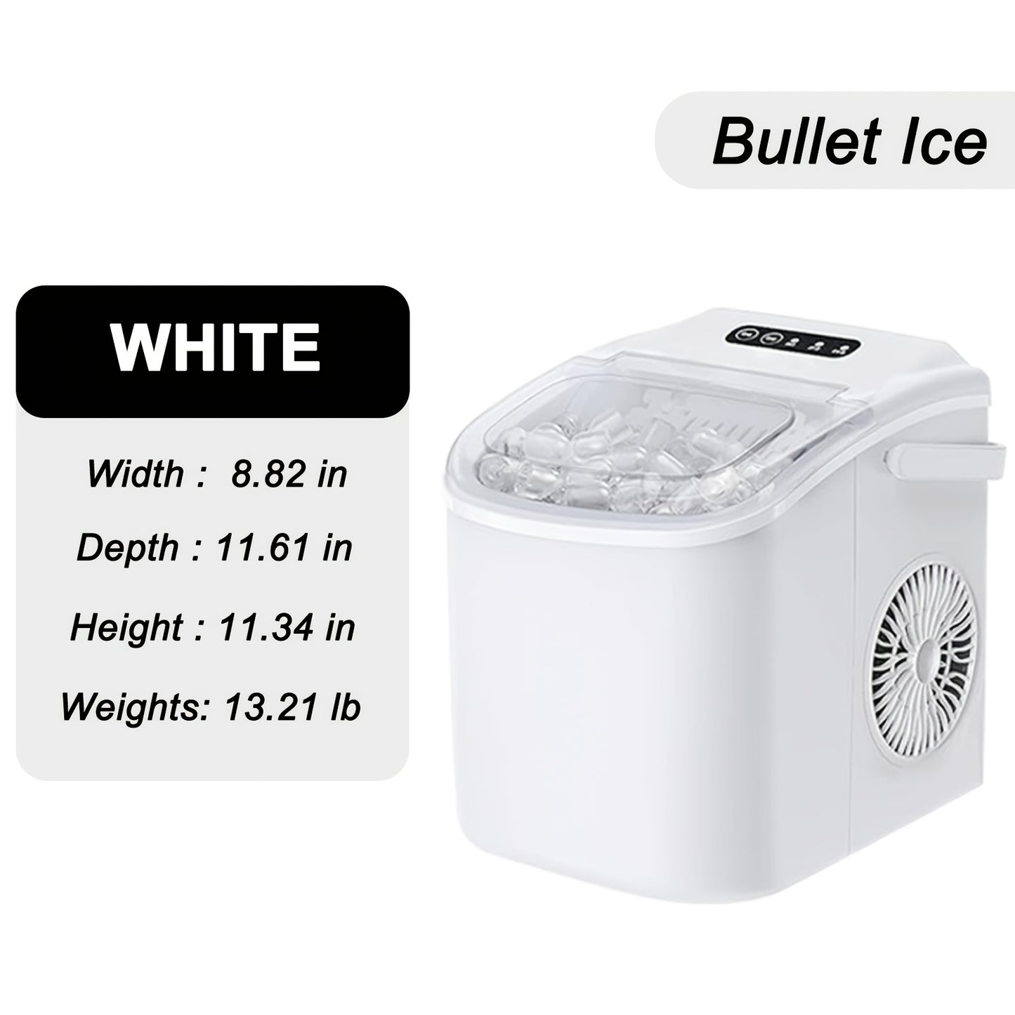 LBC 26lb Countertop Ice Maker with Auto-Clean for Home & Parties