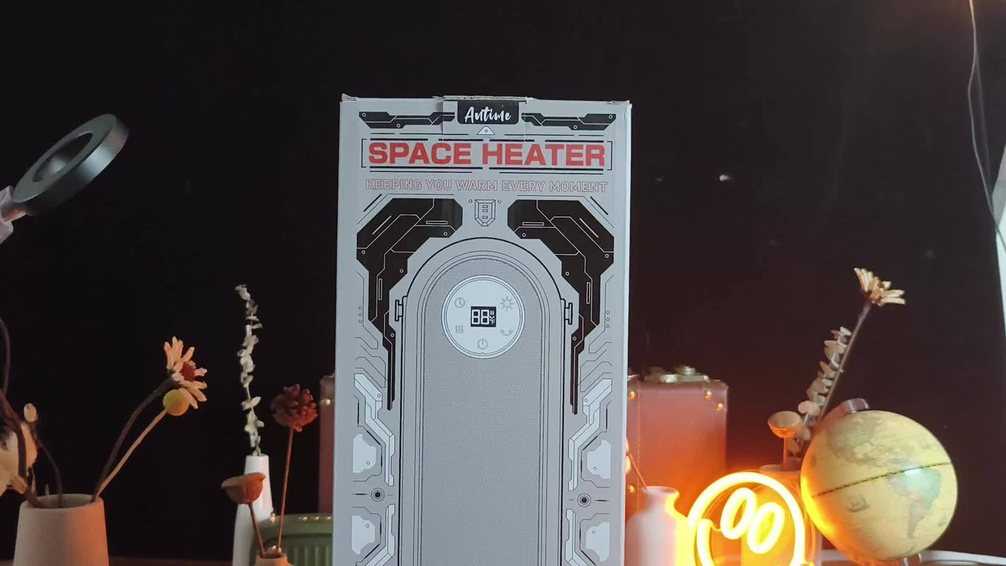 1500W Portable Space Heater with Remote Control, Indoor Electric Heater for Home & Office