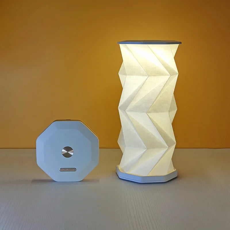 Folding Book Lamp Portable Paper Lantern Dimmable Night Light USB-C Table Lamp