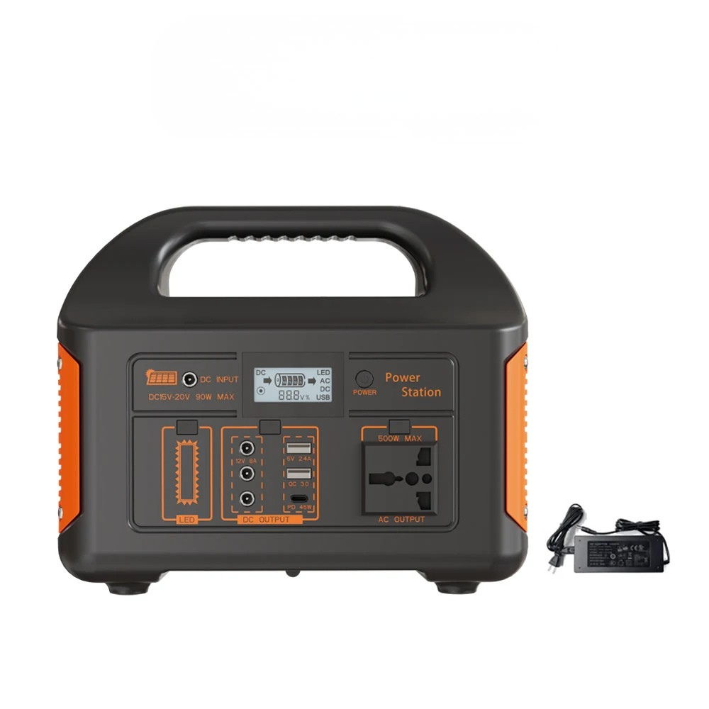 500W Portable Power Station Solar Generator LiFePO4 Battery UPS for Camping Home