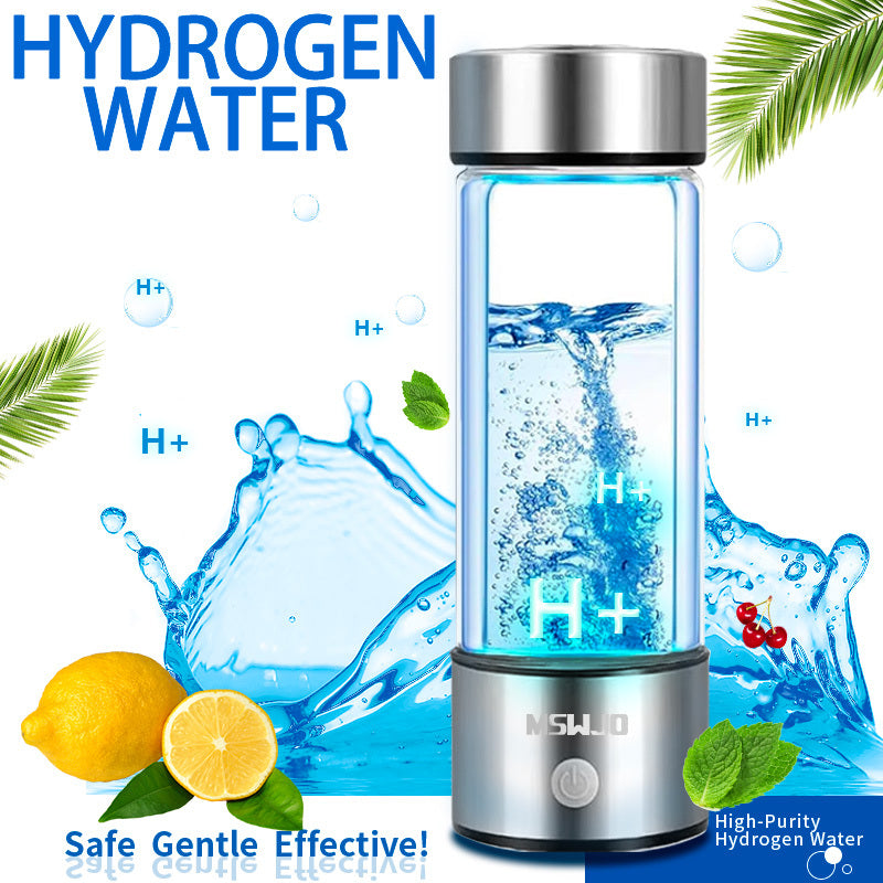 Hydrogen Water Bottle – 420ml Portable Ionizer for Office, Travel & Hydration Moktan Sabai