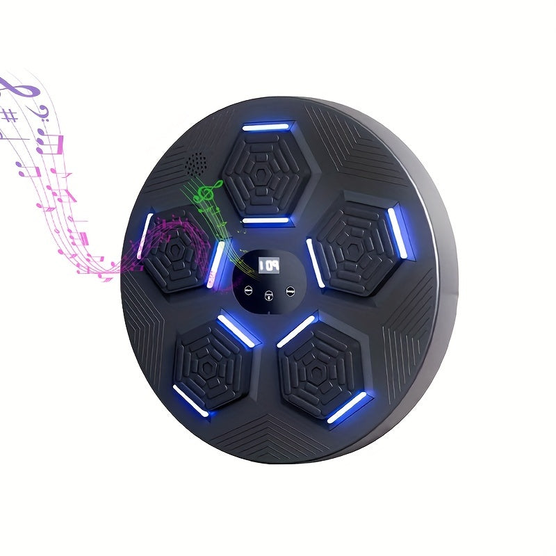 Wall-Mounted Musical Boxing Machine – Smart Target Trainer with Music & LED Display Moktan Sabai