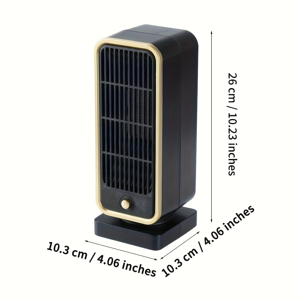 Quiet 500W Ceramic Space Heater - Portable Electric Heater for Office & Bedroom