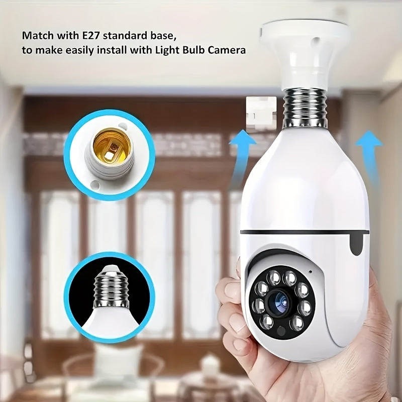 Wireless Cameras 4PCS 3MP Smart Bulb, Night Vision & 2-Way Audio
