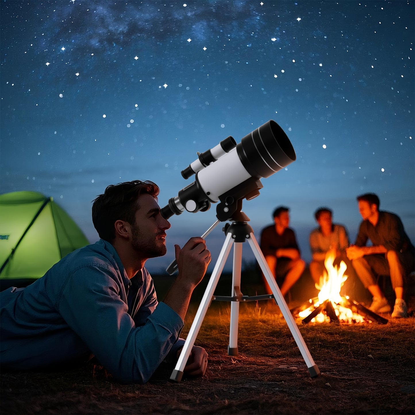 1150X Telescope for Adults, 70mm Refractor with Tripod, Phone Mount, Barlow