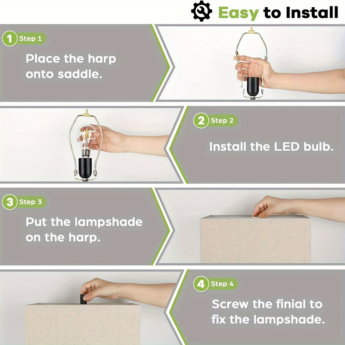 Touch Table Lamps Set of 2, USB, 3-Way Dimmable, Bedside Nightstand Lamp