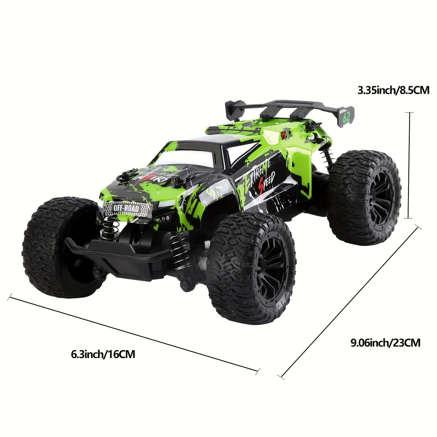 All-Terrain RC Off-Road Toy Car – 2.4GHz Remote Control, Durable Alloy Body