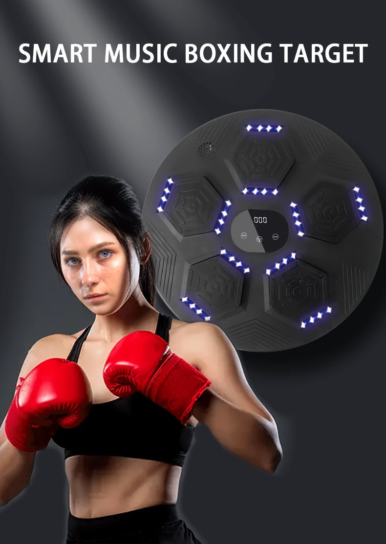 Wall-Mounted Musical Boxing Machine – Smart Target Trainer with Music & LED Display Moktan Sabai