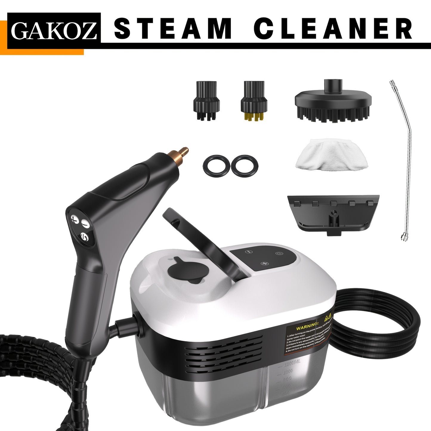 High-Pressure Handheld Steam Cleaner for Home, Kitchen, Carpet & Car Cleaning