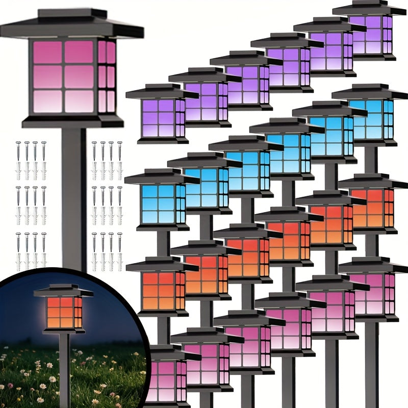 Outdoor Solar Path Lights – 600mA Waterproof LED Landscape Lights (different Sizes Available)