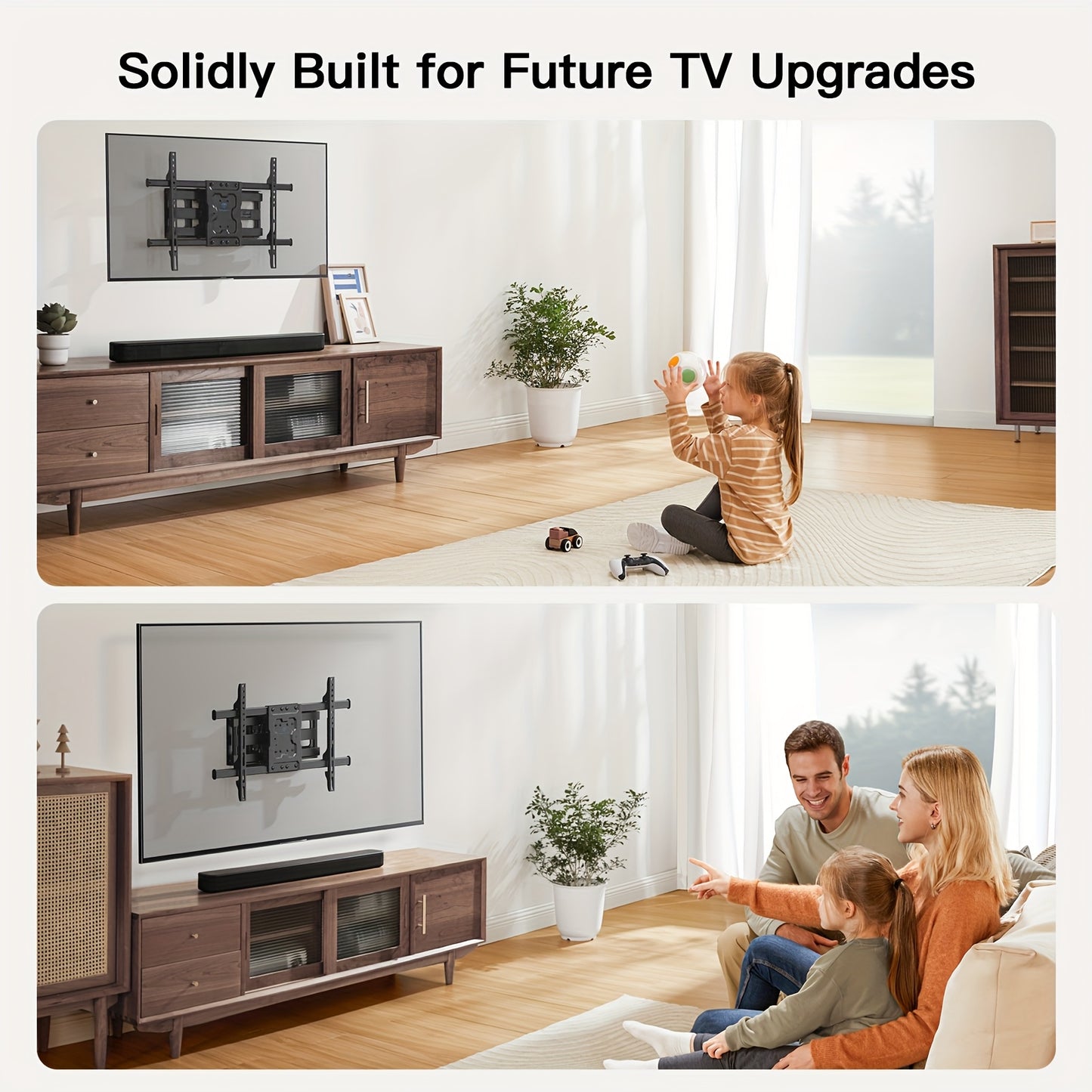 Full Motion TV Wall Mount for 37-75 Inch TVs | Articulating Arms, Swivel & Tilt