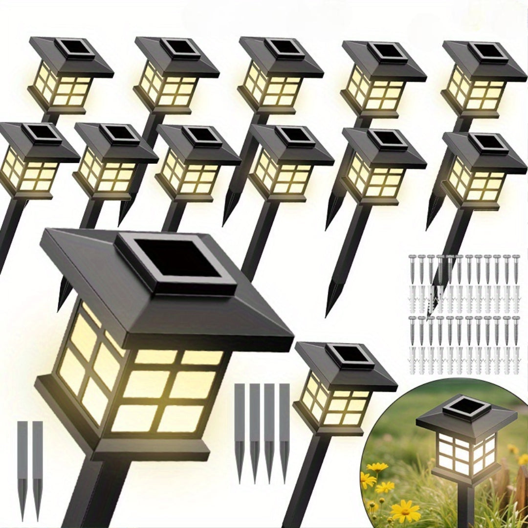 Outdoor Solar Path Lights – 600mA Waterproof LED Landscape Lights (different Sizes Available)