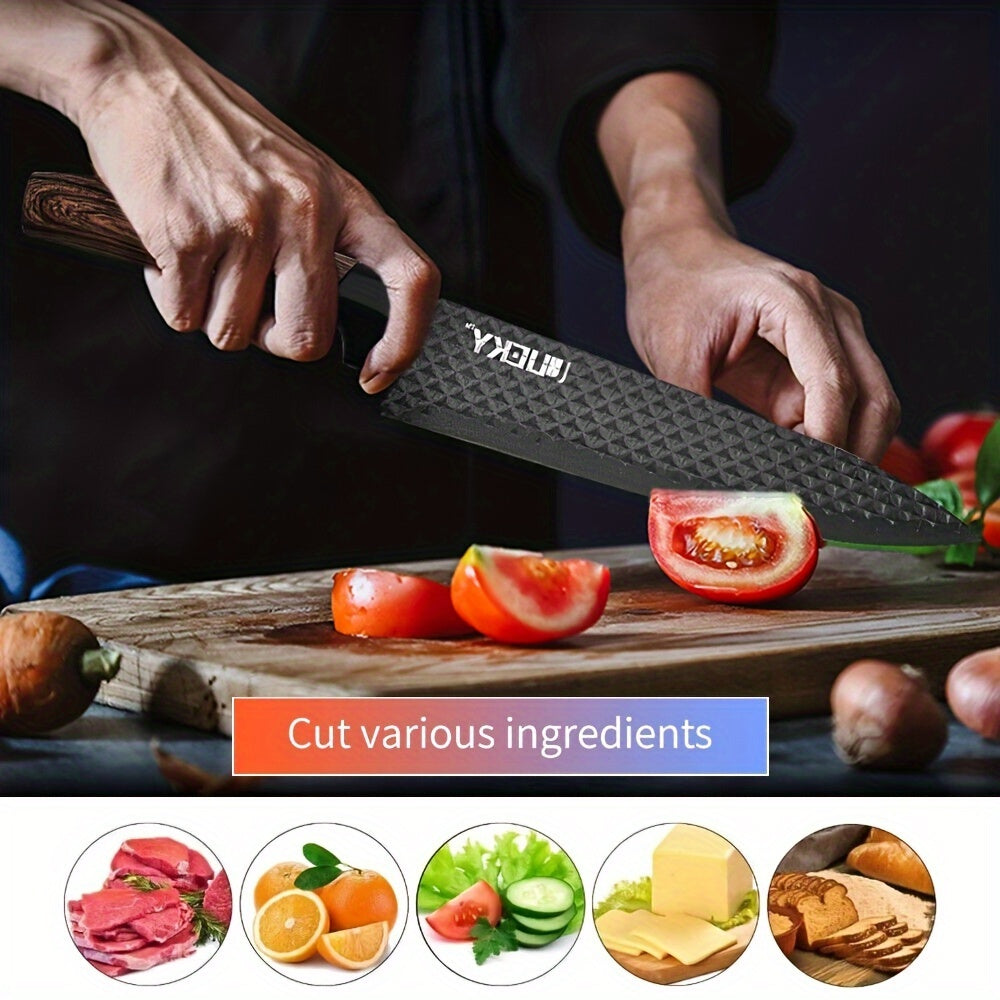 6-Piece Professional Kitchen Knife Set – Chef’s Knives with Wooden Handles & Gift Box
