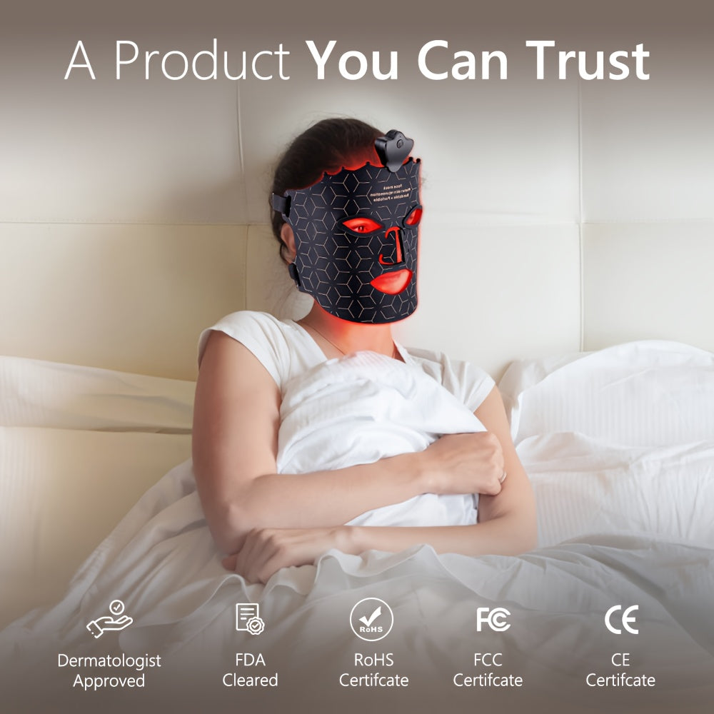 Anti-Aging LED Face Mask - FDA Cleared Red Light Therapy at Home for you