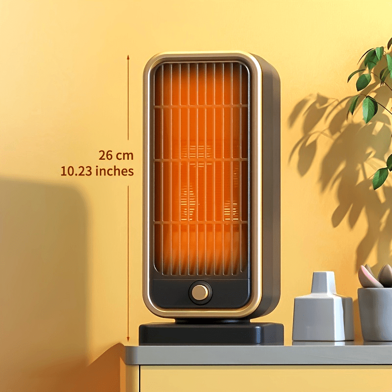 Quiet 500W Ceramic Space Heater - Portable Electric Heater for Office & Bedroom