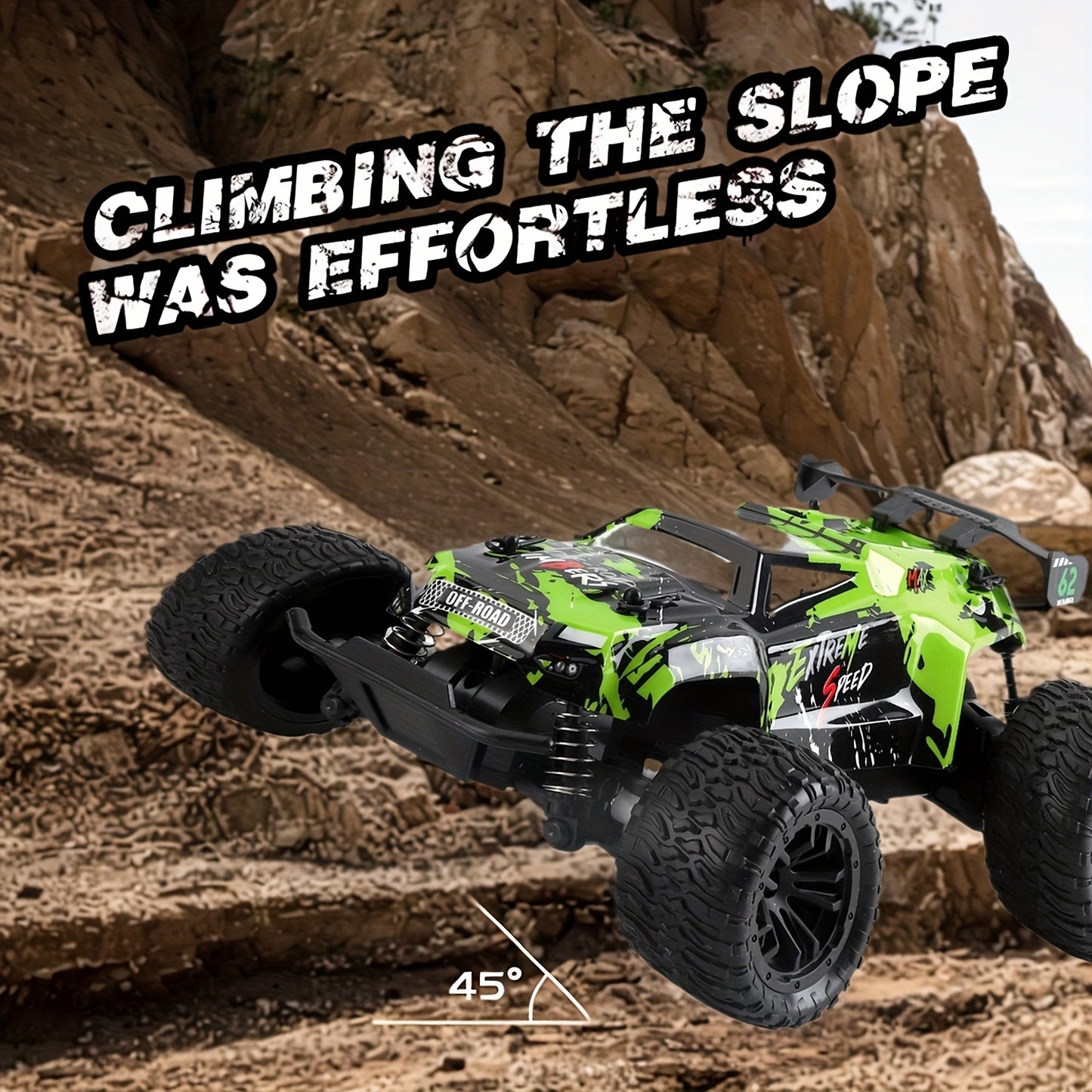 All-Terrain RC Off-Road Toy Car – 2.4GHz Remote Control, Durable Alloy Body