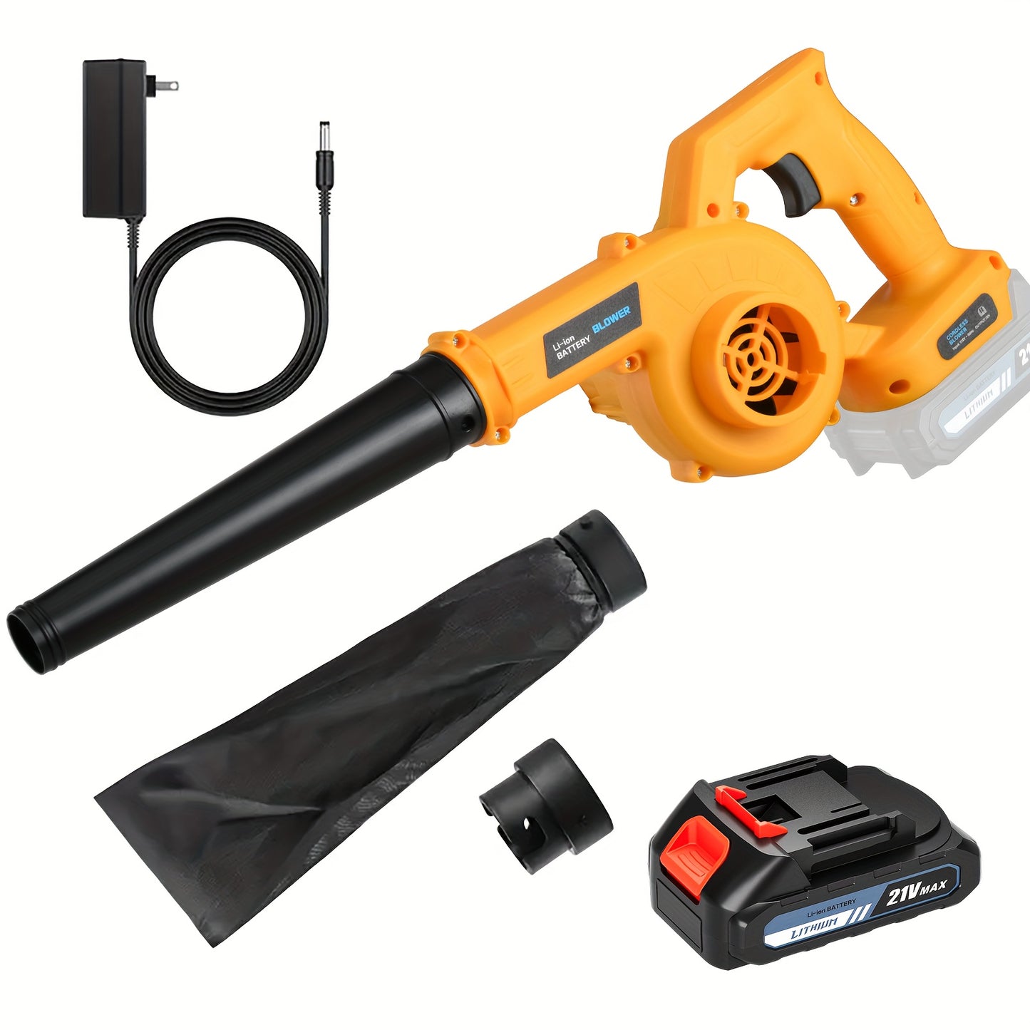 Cordless Leaf Blower Vacuum with Super Suction | For Yard & Lawn Cleaning