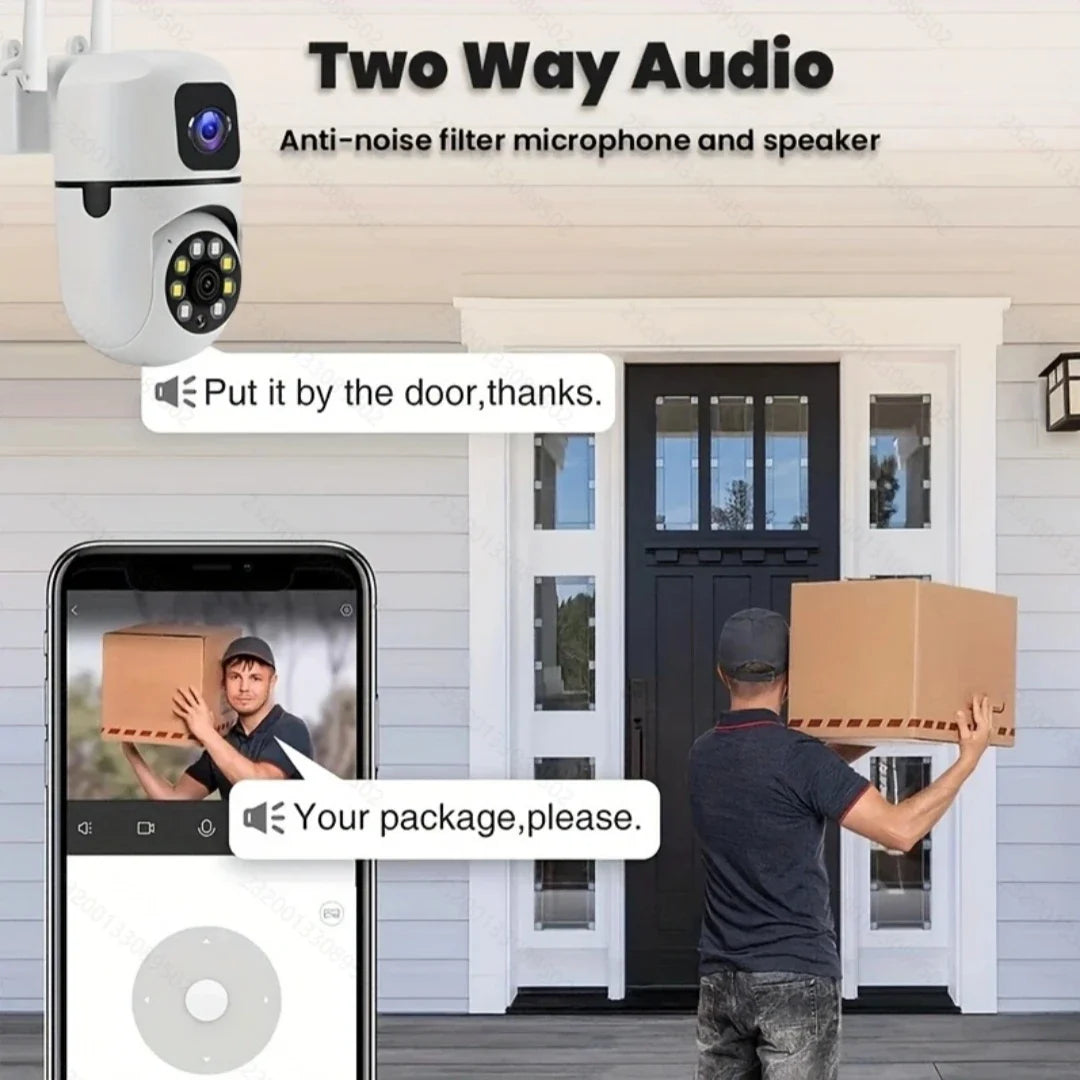 Home Security Cameras Wireless Dual Lens 1080P WiFi with Night Vision
