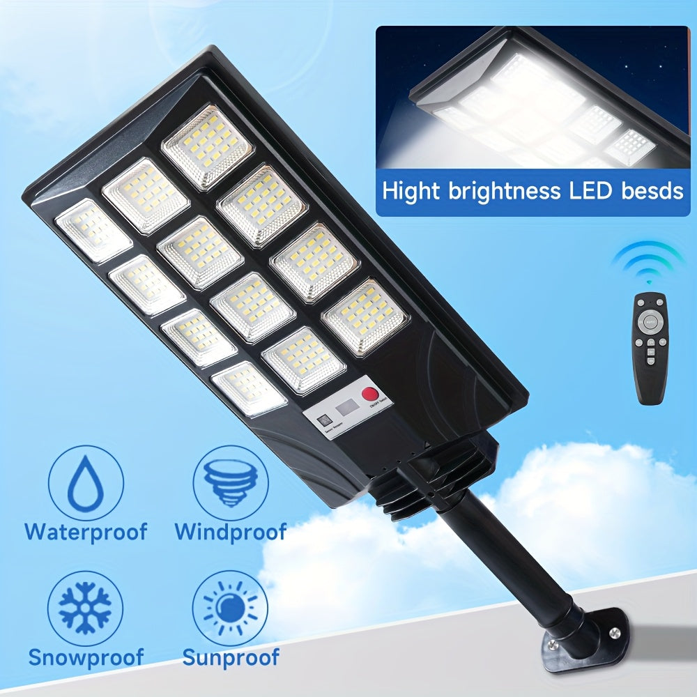 400 LED Solar Floodlights (2-Pack) - Waterproof with Motion Sensor