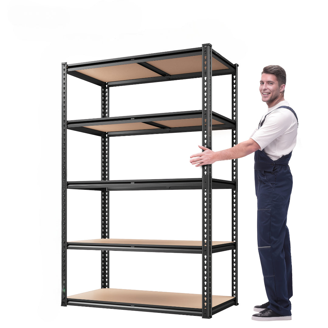2000LBS Heavy Duty Garage Shelving – 5 Tier Adjustable Metal Storage Rack, Black