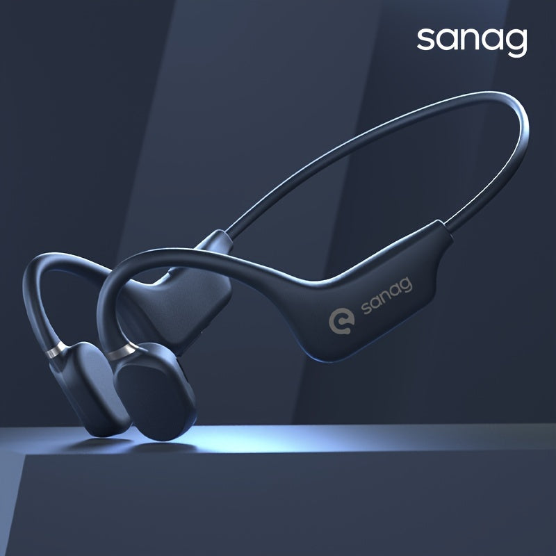 Bone Conduction Headphones, Open-Ear Wireless Headset for Sports, Running, Gym