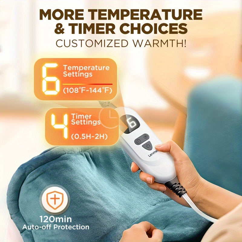 Graphene Heating Pad for Neck & Shoulders – Weighted, 6 Heat Levels, Auto-Off