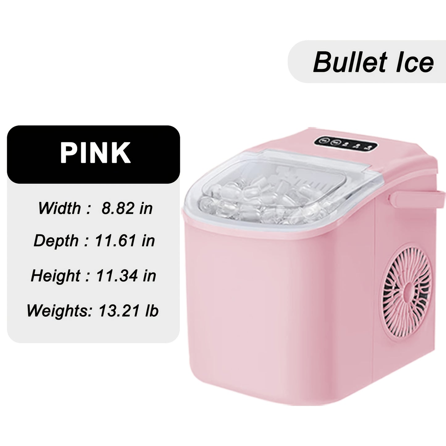 LBC 26lb Countertop Ice Maker with Auto-Clean for Home & Parties