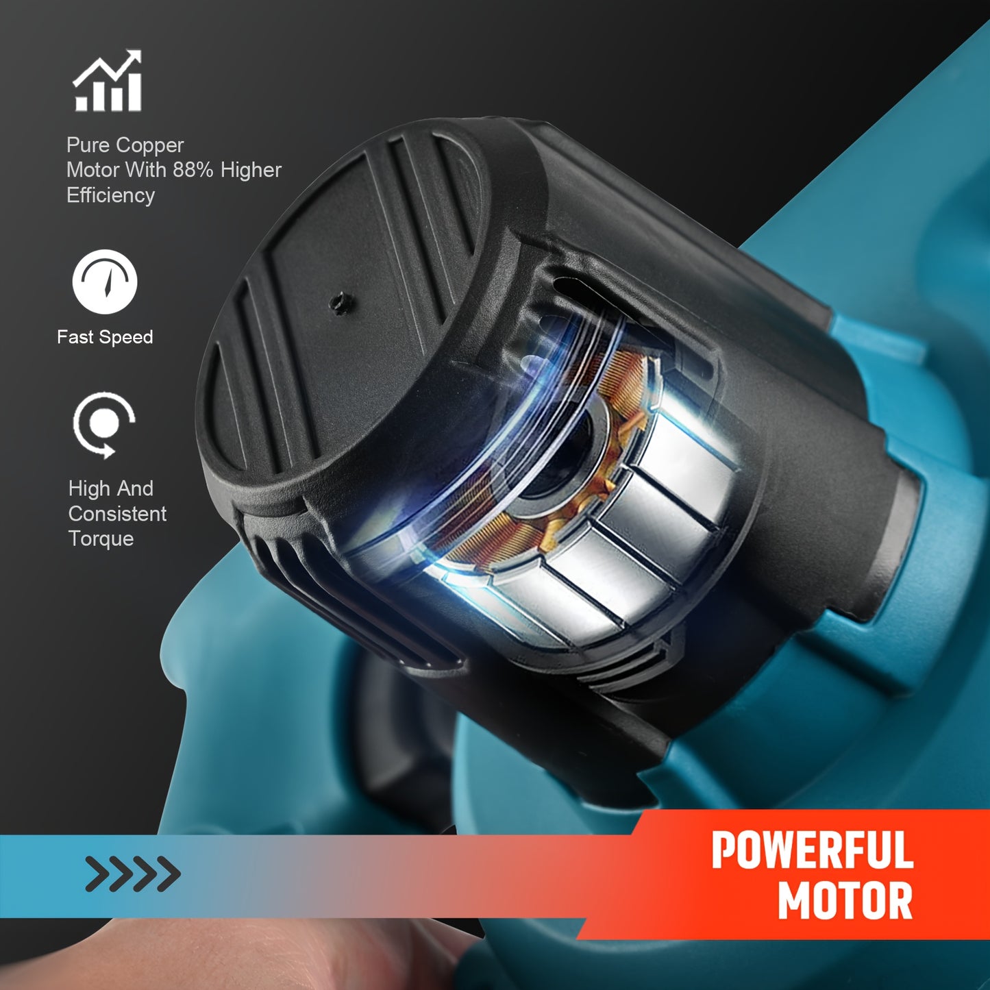 Cordless Leaf Blower Vacuum with Super Suction | For Yard & Lawn Cleaning