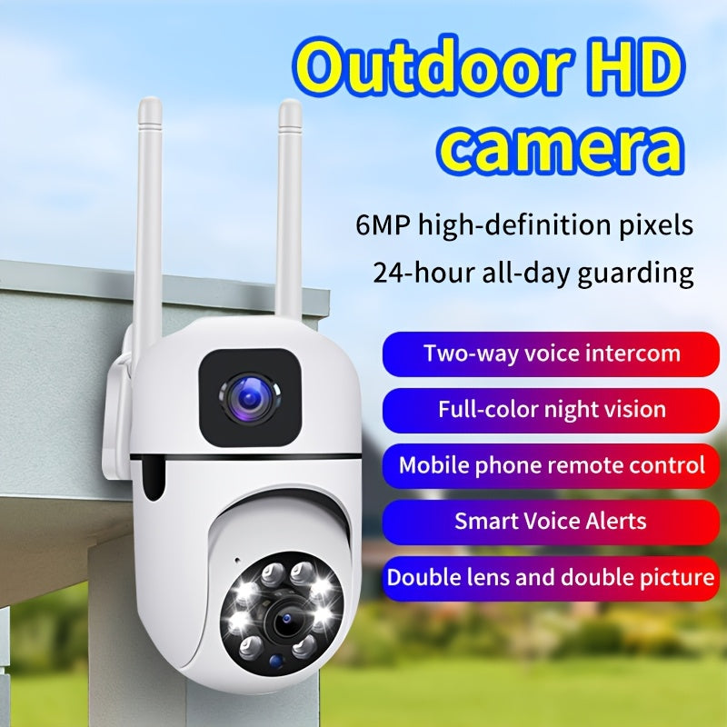 Home Security Cameras Wireless Dual Lens 1080P WiFi with Night Vision